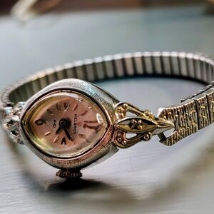 Helbros Women's Elegant Silver and Gold Watch